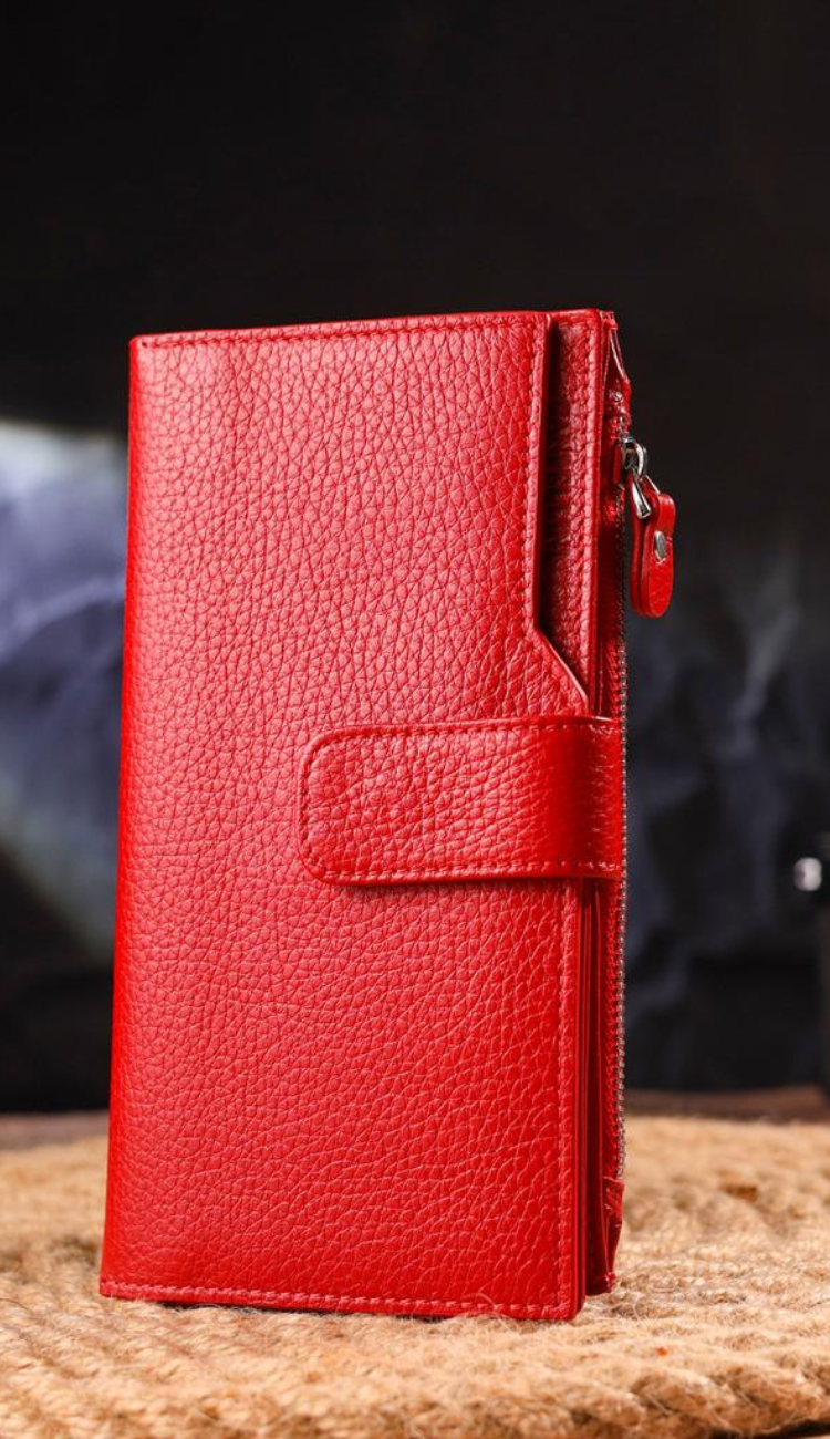Carteira Feminina Couro Vermelha
