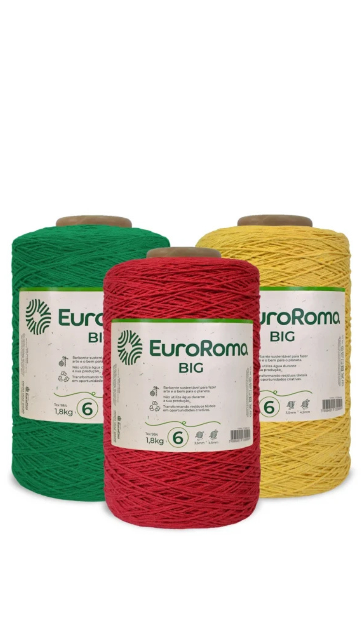 Barbante EuroRoma Big Cone 1.8 Kg Número 6